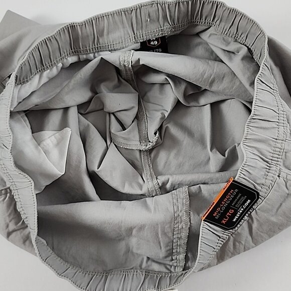 West 49 Men's Mid Length Above Knee Cotton Stretch Shorts Grey Tie Waist Size XL - Picture 6 of 14